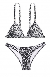 Раздельный купальник Victoria's Secret топ и плавки art433025 (Белый/Черный, размер L)