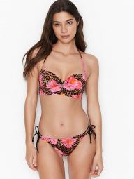 Раздельный купальник Victoria's Secret топ и плавки art835912 (Леопардовый, размер 40C/XL)