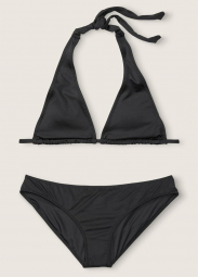 Раздельный купальник Victoria's Secret PINK топ и плавки art477672 (Черный, размер XS)