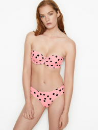Раздельный купальник Victoria's Secret бандо и плавки art905463 (Розовый, размер 36A/M)