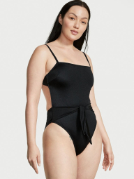 Сдельный купальник с открытой спинкой Victoria's Secret 1159774118 (Черный, L)