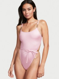 Сдельный купальник Victoria's Secret закрытый 1159774167 (Розовый, XL)