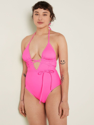 Сдельный купальник Victoria's Secret с завязками 1159788000 (Розовый, S)