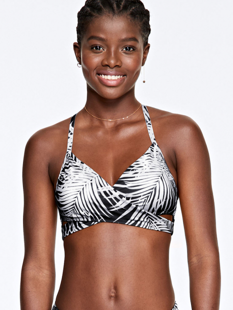 Топ ліф купальника Victorias Secret Swim art861597 (Білий/Чорний, розмір XS)