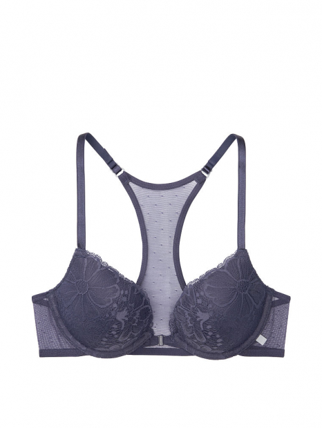 Кружевной бюстгальтер push up Victoria`s Secret art991412 (Синий, размер 34B)