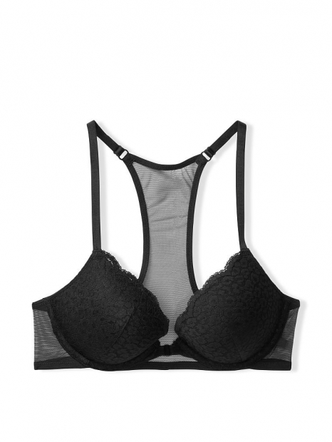 Кружевной бюстгальтер push up Victoria's Secret 1159764975 (Черный, 32B)