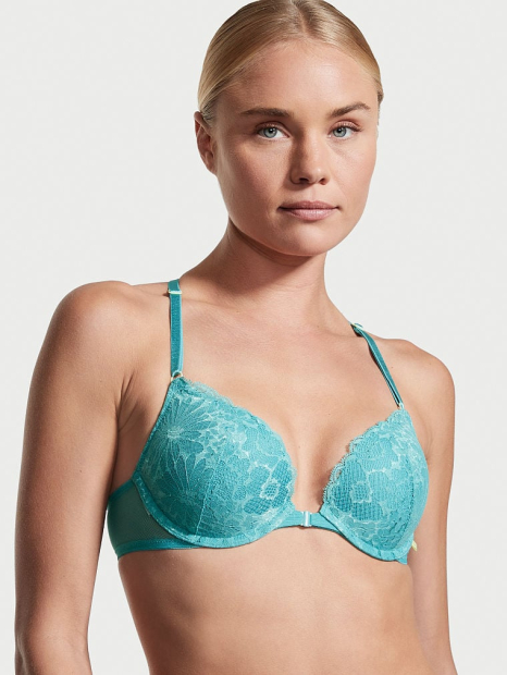 Бюстгальтер мереживний з push up Victoria's Secret бра із застібкою спереду 80C, 36C