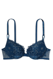 Кружевной бюстгальтер с push-up Victoria's Secret 1159781677 (Синий, 38D)