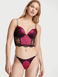 Кружевной корсет Victoria's Secret бюстье топ 1159788179 (Розовый, 32C)