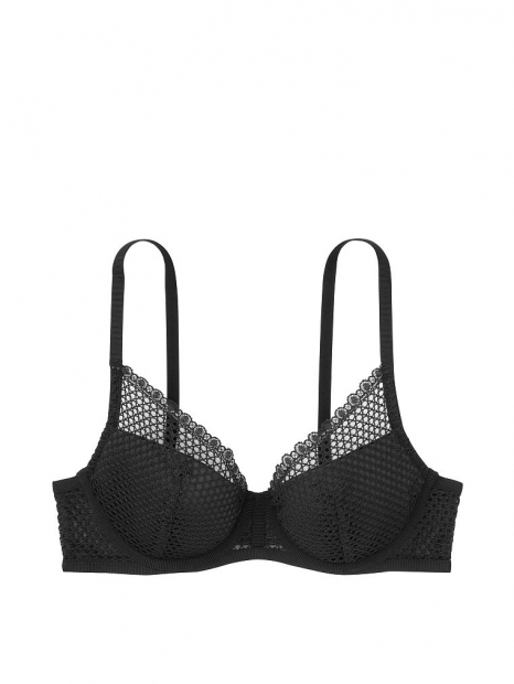 Комплект нижньої білизни Victorias Secret ліф і трусики art798666 (Чорний, розмір 34DD)