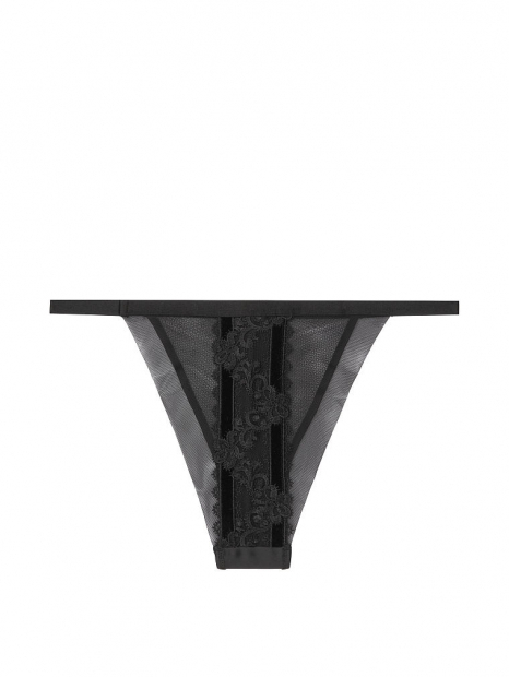 Розкішний комплект Victoria`s Secret ліф і трусики art813522 (Чорний, розмір 38DD)