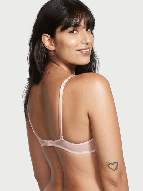 Комплект белья Victoria's Secret бюст Push Up и стринги 1159773150 (Розовый, 34A/S)