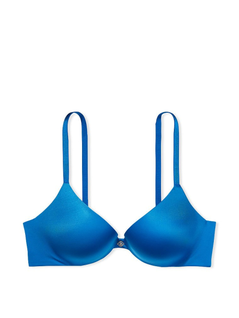 Комплект белья Victoria's Secret бюст Push Up и трусики стринги 1159779856 (Синий, 34A/XS)