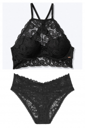 Комплект белья Victoria's Secret art290149 (Черный, размер XS)