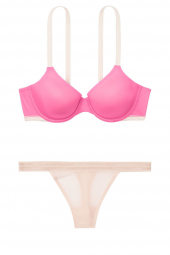 Ефектний комплект білизни Victoria`s Secret art660356 (Рожевий, розмір 36DD)