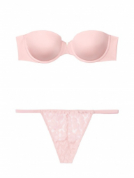 Комплект белья Victoria's Secret бюст и трусики art905592 (Розовый, размер 38B)