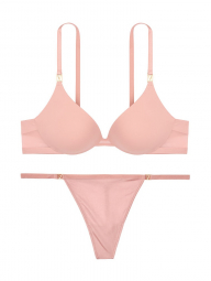 Комплект белья Victoria's Secret лиф и трусики art122052 (Розовый, размер 38DD)