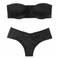 Комплект белья Victoria's Secret лиф и трусики art465323 (Черный, размер 38B)