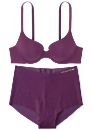 Комплект белья Victoria's Secret лиф и трусики 1159757677 (Фиолетовый, 36DDD/L)