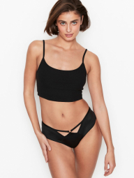 Эффектный комплект белья Victoria's Secret бесшовный лиф 1159759950 (Черный, 38DD)