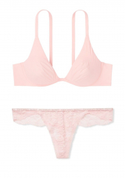 Нежный комплект белья Victoria's Secret 1159765757 (Розовый, 30B/XS)