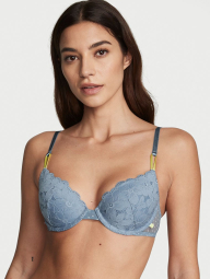 Шикарный комплект белья Victoria's Secret лиф и трусики чики 1159784982 (Синий, 32B/XS)