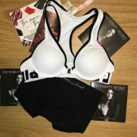 Комплект білизни Victorias Secret бюст пуш ап і трусики Вікторія Сікрет