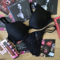 Комплект чорного білизни Victorias Secret оригінал Вікторія Сікрет 36A