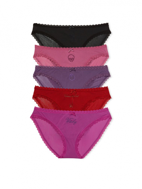 Набор из 5 трусиков бикини Victoria's Secret 1159765110 (Разные цвета, S)