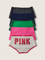 Набор трусиков шортиков Victoria's Secret Pink 1159770412 (Разные цвета, L)