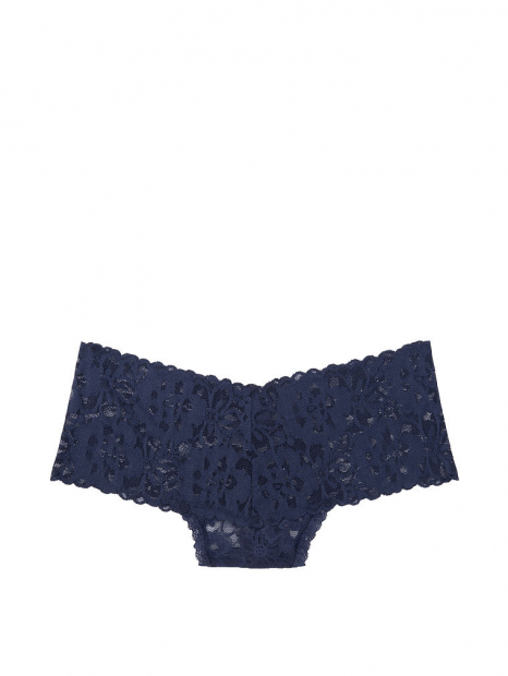 Кружевные трусики тонг Victoria's Secret art923035 (Синий, размер M)