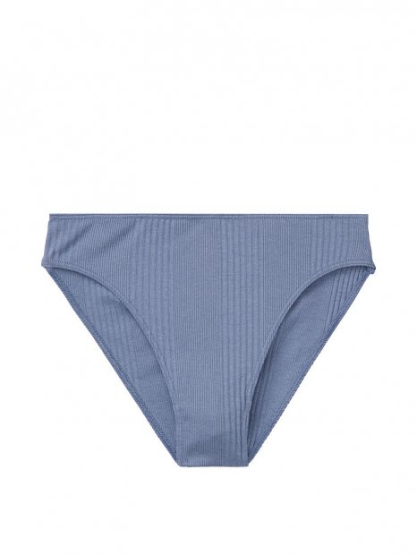 Трусики Victoria's Secret высокие в рубчик art381761 (Синий, размер S)
