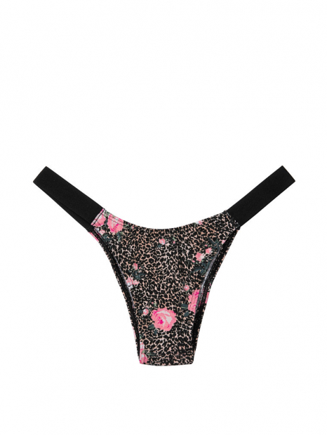 Трусики бразилиана Victoria's Secret art151356 (Черный/Розовый, размер S)