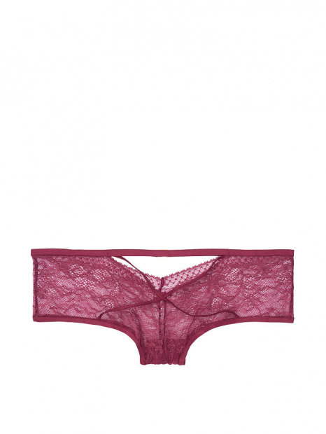 Кружевные трусики Victoria's Secret art774102 (Бордовый, размер S)