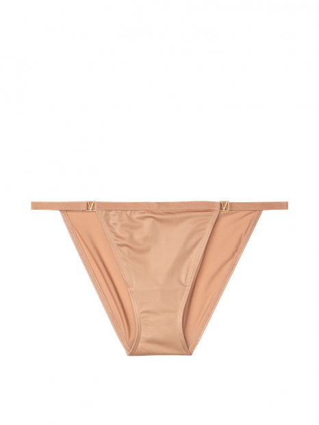 Сатиновые трусики бикини Victoria's Secret art360786 (Бежевый, размер M)