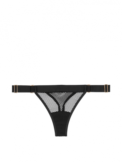 Эффектные трусики тонг Victoria's Secret art439777 (Черный, размер S)