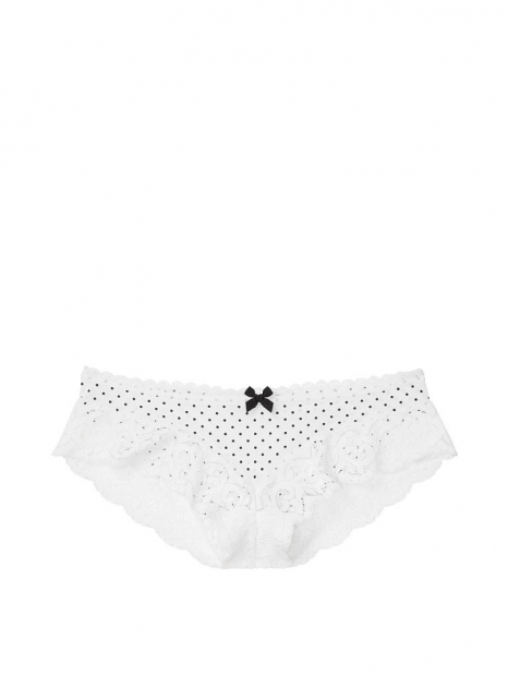 Трусики хипхаггер с кружевом Victoria's Secret art226548 (Белый, размер M)