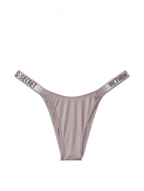 Эффектные трусики со стразами Victoria's Secret art635844 (Серый, размер XS)
