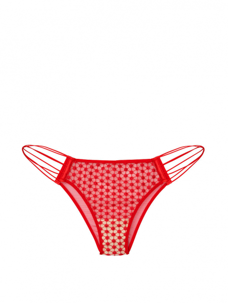 Кружевные трусики Victoria's Secret art243495 (Красный, размер XL)