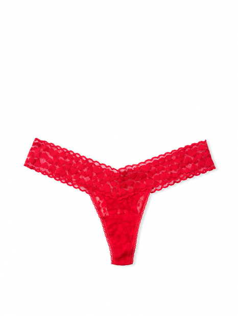 Мереживні трусики тонг Victorias Secret art307269 (Червоний, розмір One size)