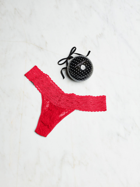 Мереживні трусики тонг Victorias Secret art307269 (Червоний, розмір One size)