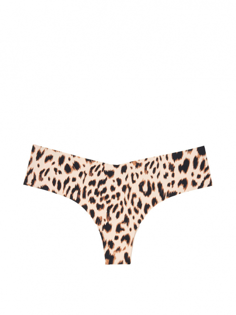 Бесшовные трусики Victoria's Secret No-Show тонг art864728 (Леопардовый, размер M)