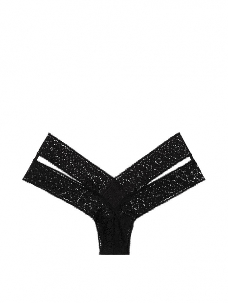 Эффектные трусики Victoria's Secret art153562 (Черный, размер XS)
