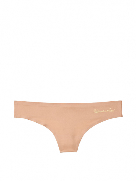 Бесшовные трусики Victoria's Secret тонг art809447 (Бежевый, размер One Size)