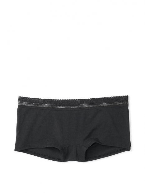 Трусики хипхаггер с кружевом Victoria's Secret art229033 (Черный, размер XS)