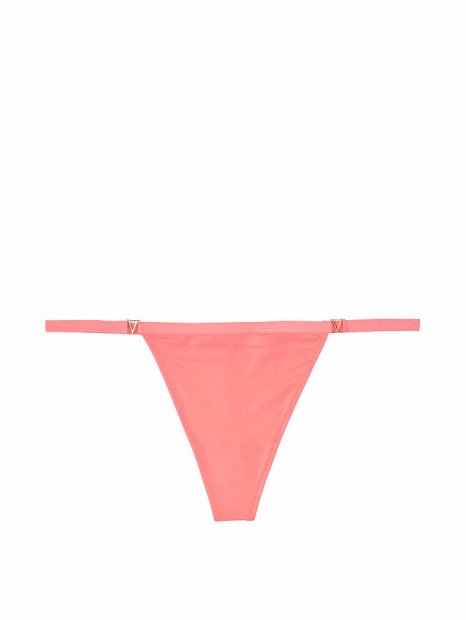 Сатиновые трусики стринги Victoria's Secret art496586 (Розовый, размер M)
