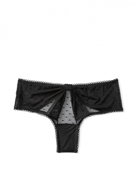 Трусики открытые Victoria's Secret 1159757472 (Черный, XS)