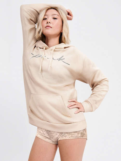 Бархатные трусики шортики Victoria's Secret art282246 (Бежевый, размер XL)