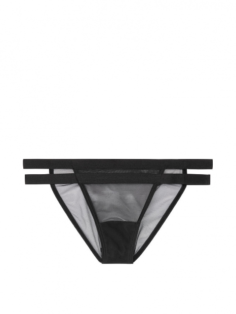 Трусики открытые Victoria's Secret 1159757297 (Черный, M)
