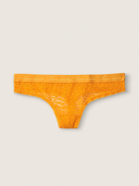Женские кружевные трусики Victoria's Secret PINK 1159757312 (Желтый, S)